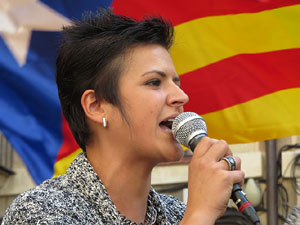 Marat&oacute; per la democr&agrave;cia. Concentraci&oacute; i parlaments a la pla&ccedil;a del Vi