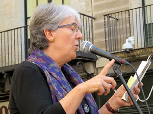 Marat&oacute; per la democr&agrave;cia. Concentraci&oacute; i parlaments a la pla&ccedil;a del Vi