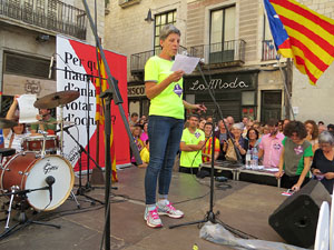 Marat&oacute; per la democr&agrave;cia. Concentraci&oacute; i parlaments a la pla&ccedil;a del Vi
