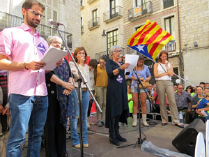 Marat&oacute; per la democr&agrave;cia. Concentraci&oacute; i parlaments a la pla&ccedil;a del Vi