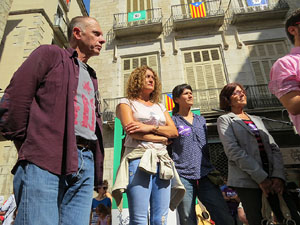 Marat&oacute; per la democr&agrave;cia. Concentraci&oacute; i parlaments a la pla&ccedil;a del Vi