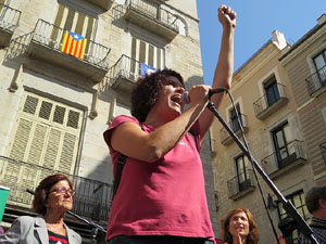 Marat&oacute; per la democr&agrave;cia. Concentraci&oacute; i parlaments a la pla&ccedil;a del Vi