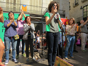Marat&oacute; per la democr&agrave;cia. Concentraci&oacute; i parlaments a la pla&ccedil;a del Vi