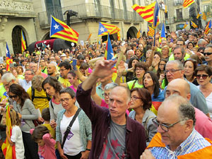 Marat&oacute; per la democr&agrave;cia. Concentraci&oacute; i parlaments a la pla&ccedil;a del Vi