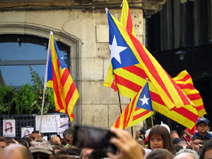 Marat&oacute; per la democr&agrave;cia. Concentraci&oacute; i parlaments a la pla&ccedil;a del Vi