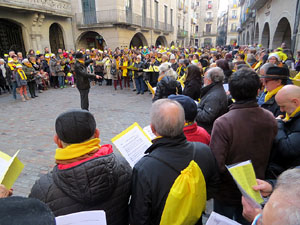 Nadal 2017. 'Un cant a la Llibertat'. Cantada de nadales a la pla&ccedil;a del Vi