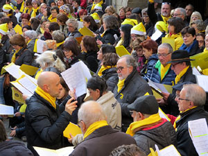 Nadal 2017. 'Un cant a la Llibertat'. Cantada de nadales a la pla&ccedil;a del Vi