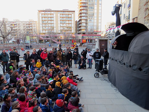 La representació al Jardí de la Infància