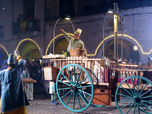 La Cavalcada de Reis 2018. Arribada del seguici a la pla&ccedil;a del Vi