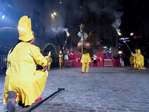 La Cavalcada de Reis 2018. Arribada del seguici a la pla&ccedil;a del Vi