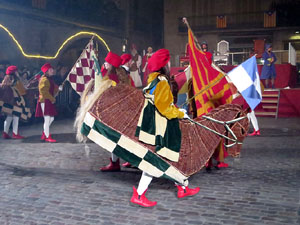 La Cavalcada de Reis 2018. Arribada del seguici a la pla&ccedil;a del Vi