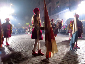 La Cavalcada de Reis 2018. Arribada del seguici a la pla&ccedil;a del Vi