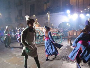 La Cavalcada de Reis 2018. Arribada del seguici a la pla&ccedil;a del Vi