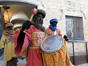 La Cavalcada de Reis 2018. La precavalcada des de la Merc&egrave; pels carrers de Girona