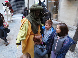 La Cavalcada de Reis 2018. La precavalcada des de la Merc&egrave; pels carrers de Girona