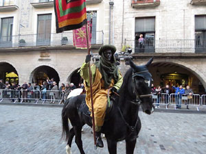 La Cavalcada de Reis 2018. La precavalcada des de la Merc&egrave; pels carrers de Girona