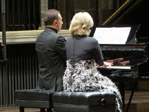 R&egrave;quiem de Mozart, per a piano a quatre mans, amb Carles Lama i Sofia Cabruja, a la Catedral de Girona