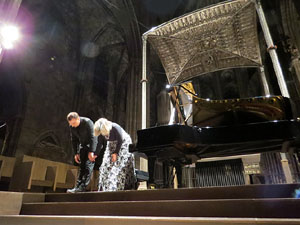 R&egrave;quiem de Mozart, per a piano a quatre mans, amb Carles Lama i Sofia Cabruja, a la Catedral de Girona