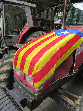 Un dels tractors de la concentraci&oacute;