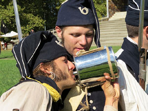 X Festa Reviu els Setges Napoleònics de Girona. Campament napoleònic a les Ribes del Ter