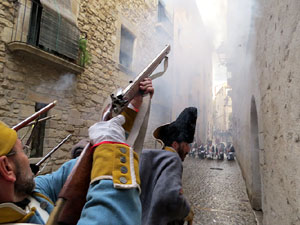 X Festa Reviu els Setges Napoleònics de Girona. Combat a la plaça dels Lledoners