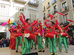 Celebraci&oacute; de l'any nou xin&egrave;s, el 4716, any del Gos, a Girona