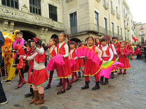 Celebraci&oacute; de l'any nou xin&egrave;s, el 4716, any del Gos, a Girona
