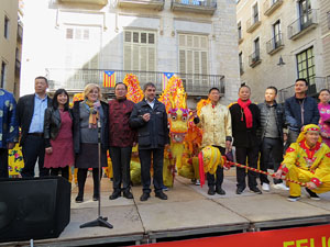 Celebraci&oacute; de l'any nou xin&egrave;s, el 4716, any del Gos, a Girona