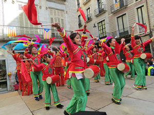 Celebraci&oacute; de l'any nou xin&egrave;s, el 4716, any del Gos, a Girona