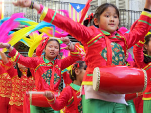 Celebraci&oacute; de l'any nou xin&egrave;s, el 4716, any del Gos, a Girona