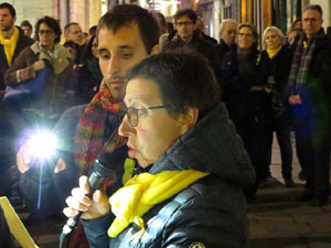 Concentraci&oacute; per la llibertat dels presos pol&iacute;tics a la pla&ccedil;a del Vi