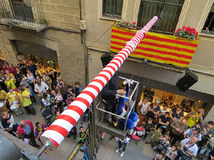 Festes de Primavera de Girona 2018. Penjada del Tarl&agrave;