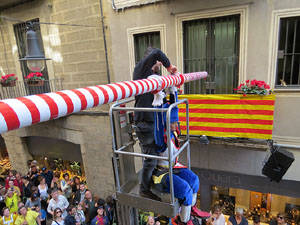 Festes de Primavera de Girona 2018. Penjada del Tarl&agrave;