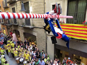 Festes de Primavera de Girona 2018. Penjada del Tarl&agrave;
