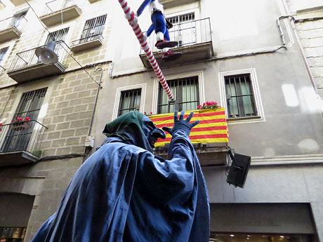 Festes de Primavera de Girona 2018. Penjada del Tarl&agrave;
