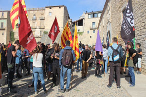 Concentració per la llibertat dels presos polítics a la plaça del Vi