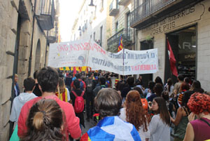 Concentració per la llibertat dels presos polítics a la plaça del Vi