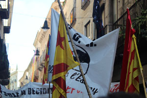 Concentració per la llibertat dels presos polítics a la plaça del Vi