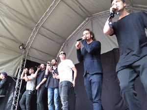 Festival A Capella 2018. Actuaci&oacute; d'Audiofeel a la pla&ccedil;a de la Independ&egrave;ncia