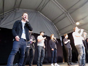 Festival A Capella 2018. Actuaci&oacute; d'Audiofeel a la pla&ccedil;a de la Independ&egrave;ncia
