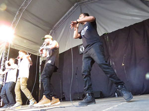 Festival A Capella 2018. Actuaci&oacute; de Beatbox Collective a la pla&ccedil;a de la Independ&egrave;ncia