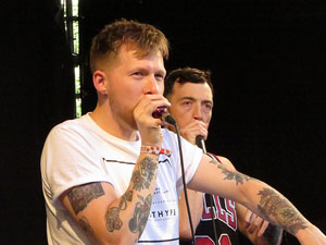 Festival A Capella 2018. Actuaci&oacute; de Beatbox Collective a la pla&ccedil;a de la Independ&egrave;ncia