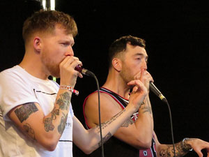 Festival A Capella 2018. Actuaci&oacute; de Beatbox Collective a la pla&ccedil;a de la Independ&egrave;ncia