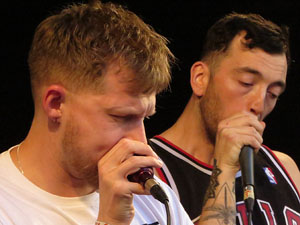 Festival A Capella 2018. Actuaci&oacute; de Beatbox Collective a la pla&ccedil;a de la Independ&egrave;ncia