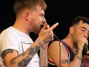 Festival A Capella 2018. Actuaci&oacute; de Beatbox Collective a la pla&ccedil;a de la Independ&egrave;ncia