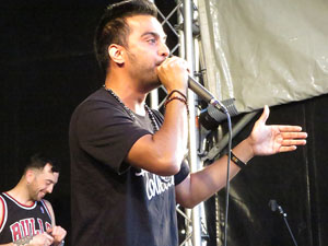 Festival A Capella 2018. Actuaci&oacute; de Beatbox Collective a la pla&ccedil;a de la Independ&egrave;ncia