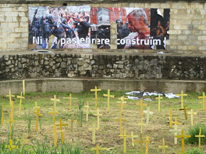 Creus grogues a la llera de l'Onyarm coincidint amb Temps de Flors 2018