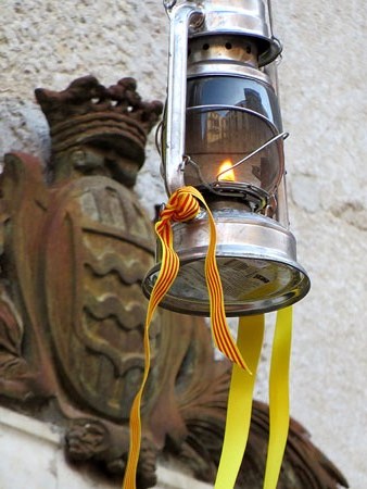 El Foc del Canig&oacute; al balc&oacute; de l'Ajuntament