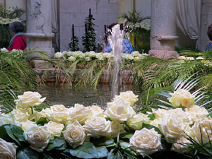 Temps de Flors 2018. Decoracions florals als diversos espais dels Banys Àrabs