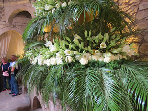 Temps de Flors 2018. Decoracions florals als diversos espais dels Banys Àrabs